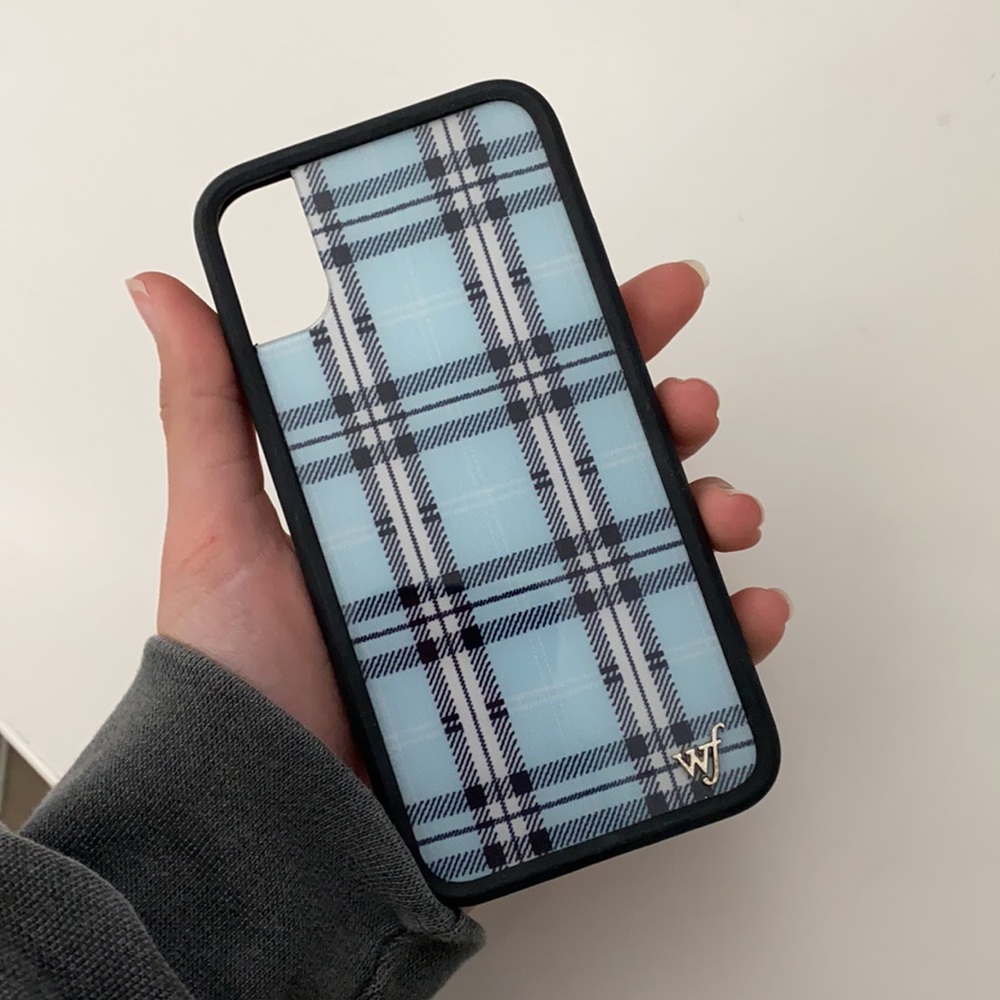 Blue Plaid WILDFLOWER case
